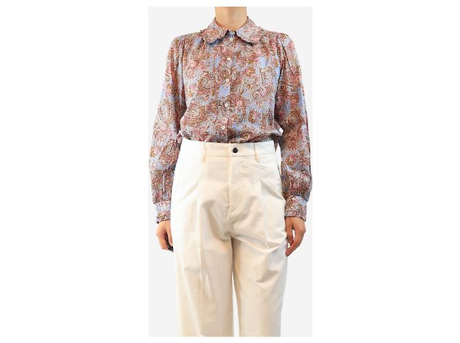 Autre Marque Mehrfarbig gemusterte Paisley-Bluse - size UK 10 Mehrfarben - Ansicht 3