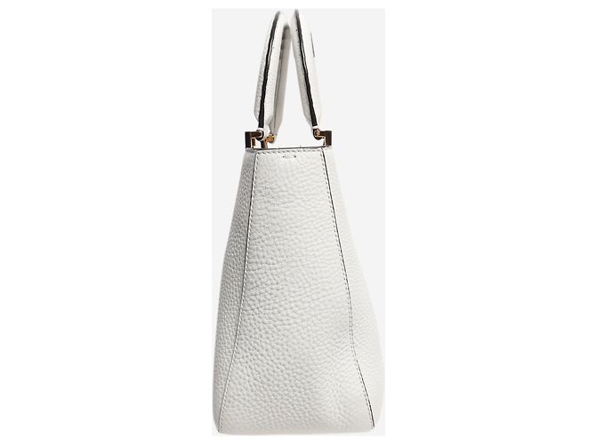 Fendi Borsa tote Selleria bianca Bianco - vista 2