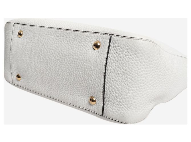 Fendi Borsa tote Selleria bianca Bianco - vista 4