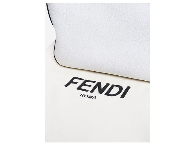 Fendi Borsa tote Selleria bianca Bianco - vista 7
