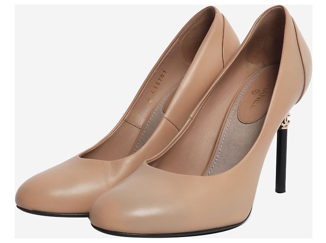 Chanel Blush Leder-Pumps - Größe EU 39.5 - Ansicht 2