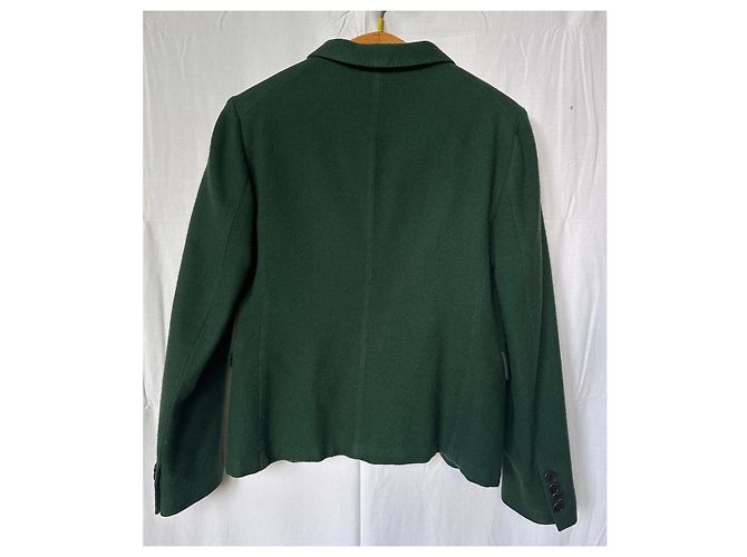 Aspesi Grüner Blazer aus Wolle und Kaschmir - Ansicht 2