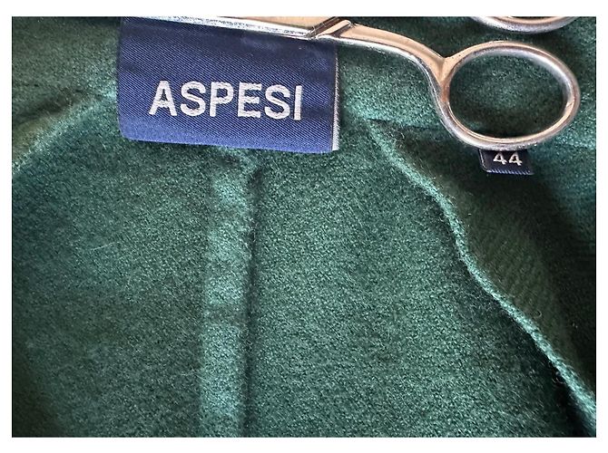 Aspesi Grüner Blazer aus Wolle und Kaschmir - Ansicht 4