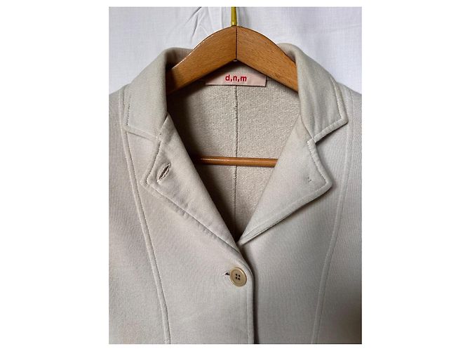 Autre Marque Giacca beige in cotone - vista 2