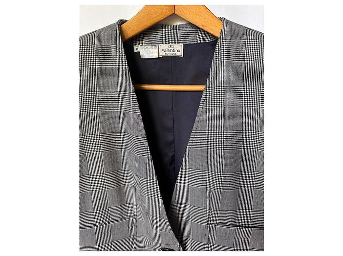 Blazer de cuadros Valentino Blanco Gris - vista 2
