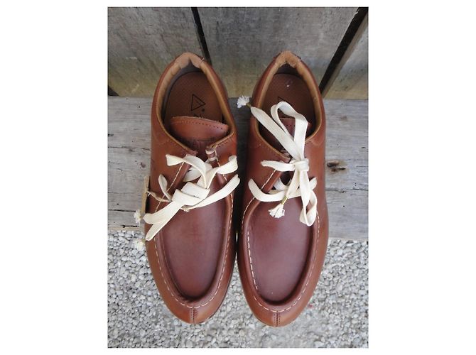 Autre Marque Zapatos Derby Zermatt Mont Blanc Low Cuero Marrón Castaño - vista 3