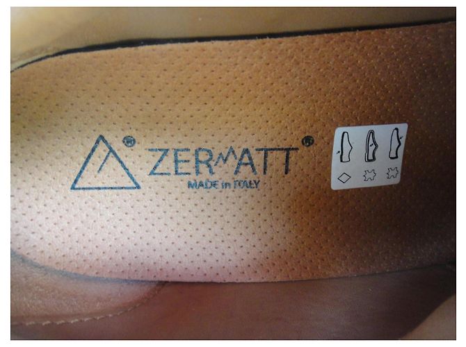 Autre Marque Zapatos Derby Zermatt Mont Blanc Low Cuero Marrón Castaño - vista 5