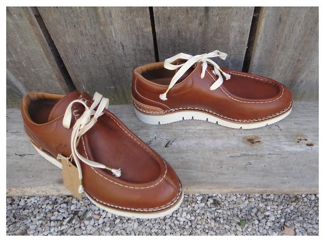 Autre Marque Zapatos Derby Zermatt Mont Blanc Low Cuero Marrón Castaño - vista 7