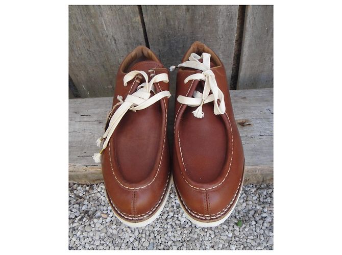 Autre Marque Zapatos Derby Zermatt Mont Blanc Low Cuero Marrón Castaño - vista 8