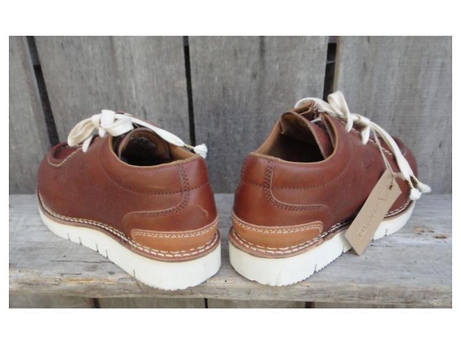 Autre Marque Zapatos Derby Zermatt Mont Blanc Low Cuero Marrón Castaño - vista 9