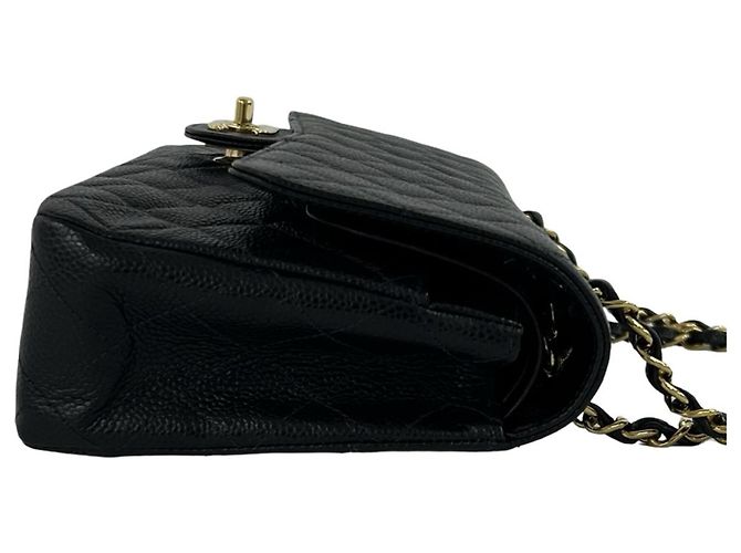 Borsa a tracolla Chanel Matelassé Coco Mark Double Flap Nero - vista 5