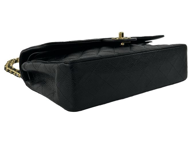 Borsa a tracolla Chanel Matelassé Coco Mark Double Flap Nero - vista 6