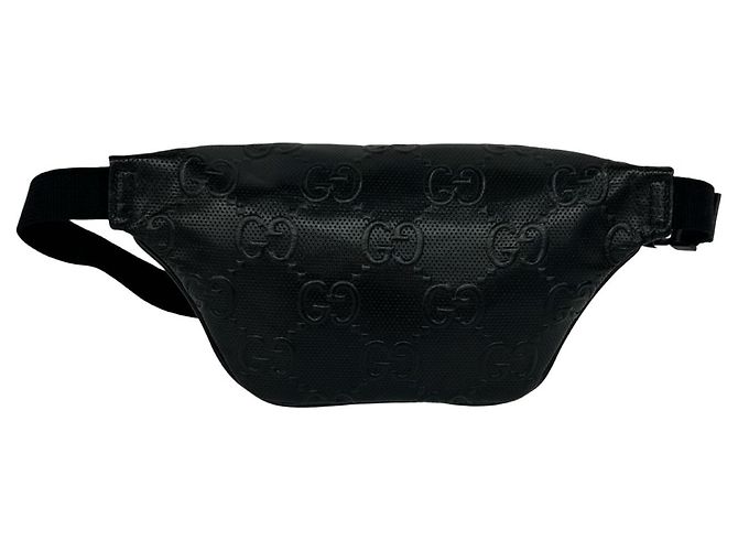 Borsa a tracolla in pelle Gucci Jumbo GG Logo Nero - vista 3
