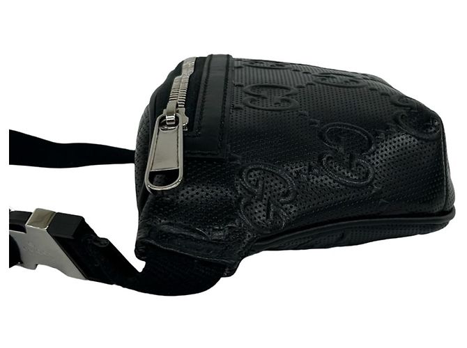 Borsa a tracolla in pelle Gucci Jumbo GG Logo Nero - vista 5