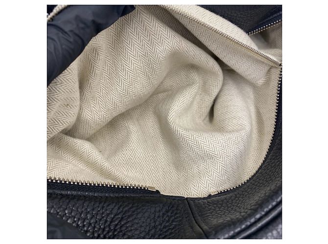 Hermès Borsa Tote HERMES Victoria 35 in pelle Taurillon Clemence nera Nero - vista 10
