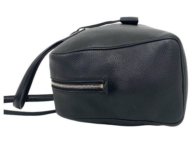 Hermès Borsa Tote HERMES Victoria 35 in pelle Taurillon Clemence nera Nero - vista 5