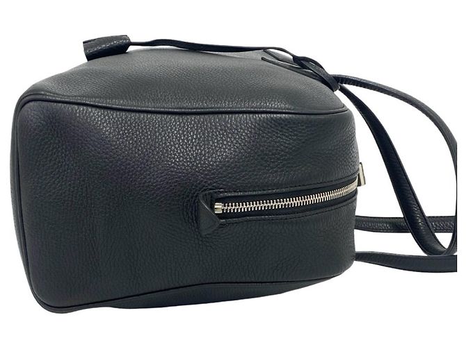 Hermès Borsa Tote HERMES Victoria 35 in pelle Taurillon Clemence nera Nero - vista 6
