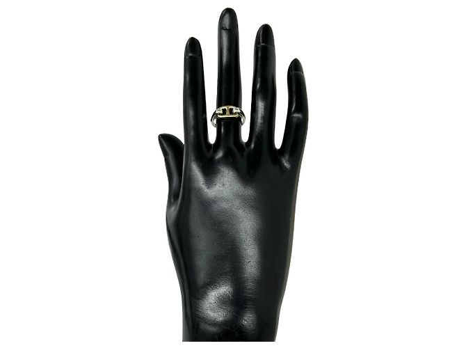 Ring Hermès Anello Hermes Vintage Chaine d'Ancre Argento D'oro - vista 2