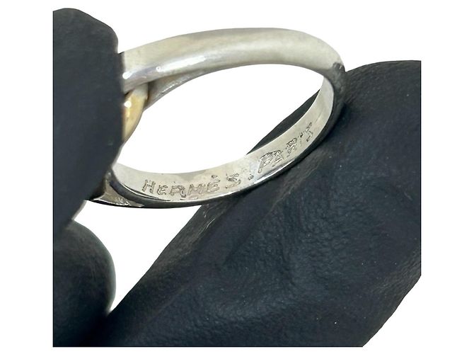 Ring Hermès Anello Hermes Vintage Chaine d'Ancre Argento D'oro - vista 3