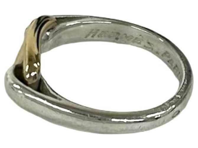Ring Hermès Anello Hermes Vintage Chaine d'Ancre Argento D'oro - vista 4