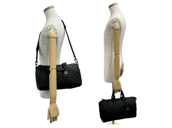Louis Vuitton Keepall 35 Bandoulière Shoulder Bag Nero - vista 2