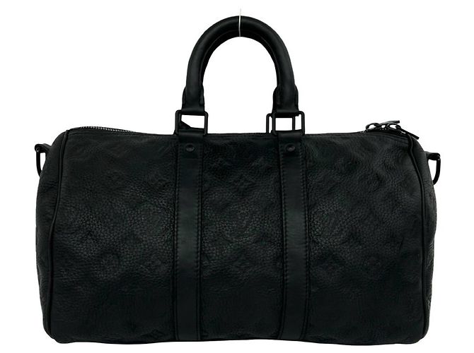 Louis Vuitton Keepall 35 Bandoulière Shoulder Bag Nero - vista 3