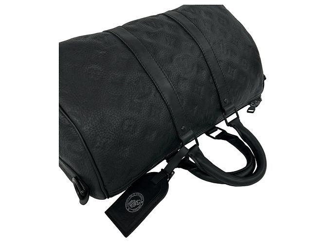 Louis Vuitton Keepall 35 Bandoulière Shoulder Bag Nero - vista 4