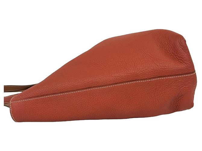 Hermès Bolso Tote Hermes Double Sens 45 Castaño Naranja - vista 5