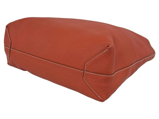 Hermès Bolso Tote Hermes Double Sens 45 Castaño Naranja - vista 8