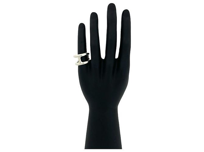 Ring Hermès Anillo banda Hermes Osmos GM Plata - vista 2