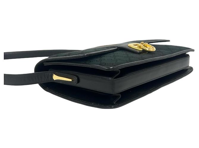 Borsa a tracolla GUCCI Old Gucci Sherry Line Nero Rosso Verde - vista 7