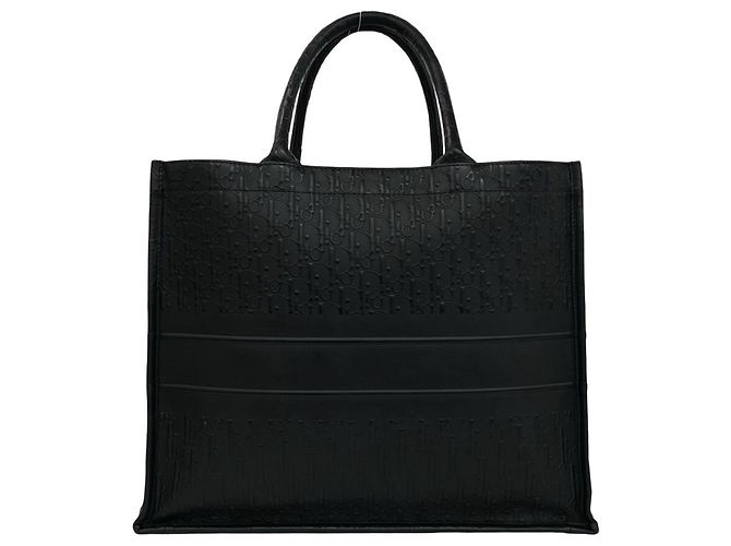 Christian Dior Book Tote Ledertasche mit geprägtem Trotter-Logo - Ansicht 3