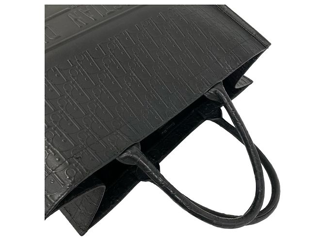 Christian Dior Book Tote Ledertasche mit geprägtem Trotter-Logo - Ansicht 4