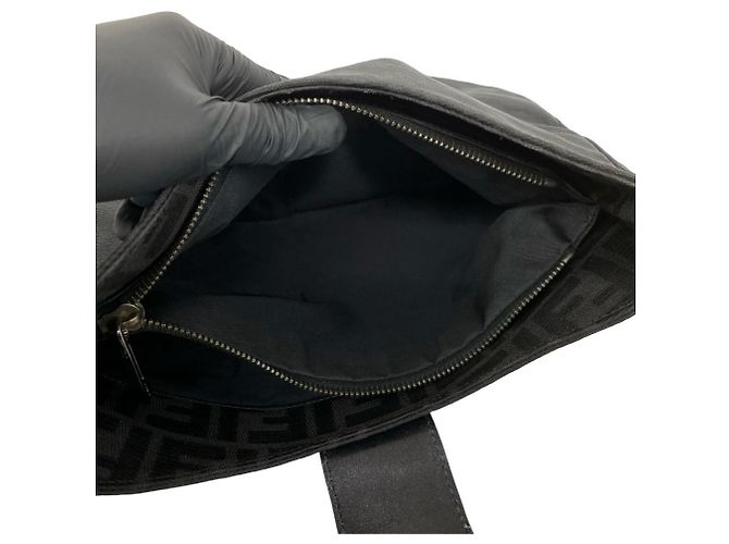 FENDI Vintage Zucca FF Pattern Handtasche Schwarz - Ansicht 10