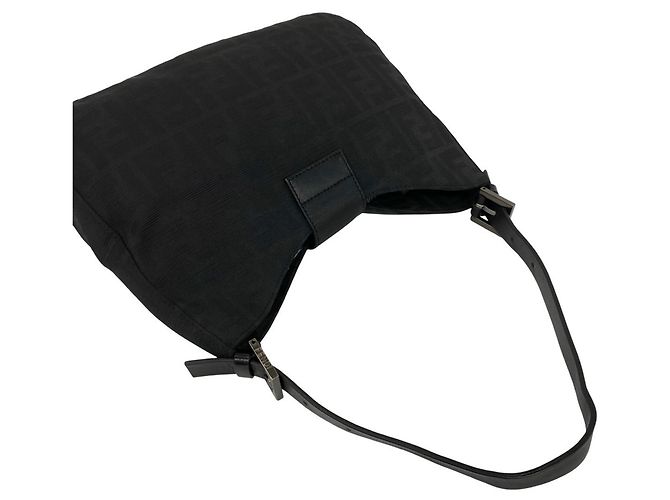FENDI Vintage Zucca FF Pattern Handtasche Schwarz - Ansicht 4