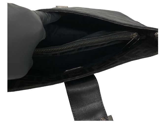FENDI Vintage Zucca FF Pattern Handtasche Schwarz - Ansicht 9