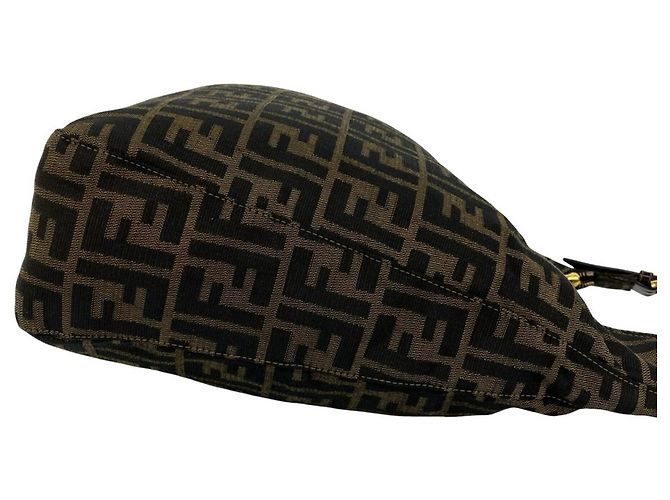 FENDI Vintage Handtasche mit Zucca FF-Muster Braun - Ansicht 6