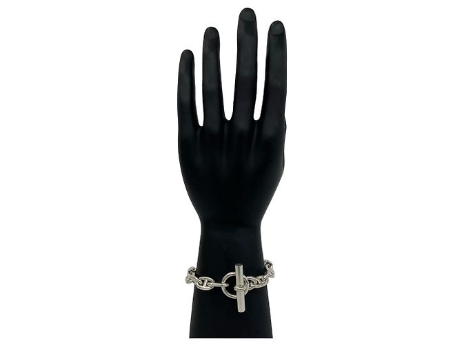 Hermès Bracciale con Charms Hermes Chaine d'Ancre GM Argento - vista 2