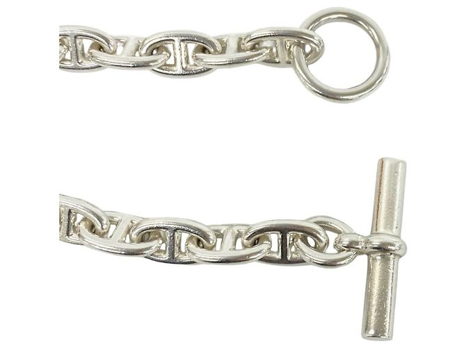 Hermès Bracciale con Charms Hermes Chaine d'Ancre GM Argento - vista 4
