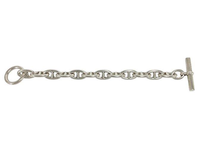 Hermès Bracelet Gourmette Hermes Chaine d'Ancre GM Silver Charm Argenté - vue 5