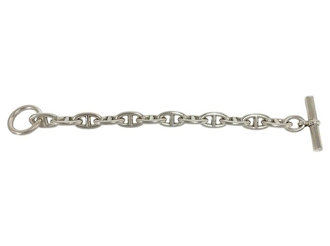 Hermès Bracelet Gourmette Hermes Chaine d'Ancre GM Silver Charm Argenté - vue 6