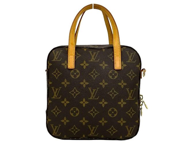Louis Vuitton Spontini Monogram Schultertasche aus Leder Braun - Ansicht 3