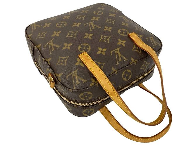 Louis Vuitton Spontini Monogram Schultertasche aus Leder Braun - Ansicht 4