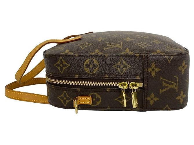 Louis Vuitton Spontini Monogram Schultertasche aus Leder Braun - Ansicht 5