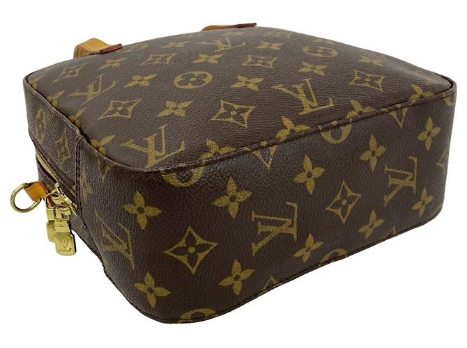 Louis Vuitton Spontini Monogram Schultertasche aus Leder Braun - Ansicht 7