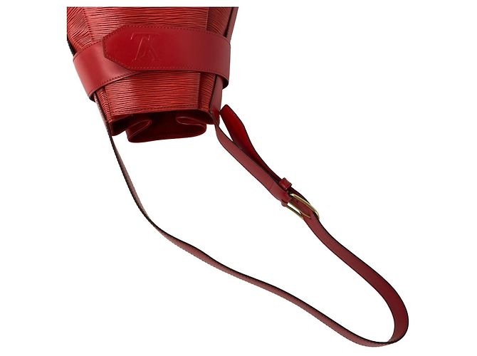 Louis Vuitton Vintage Sac Depaule Epi Leather Shoulder Bag Rosso - vista 4