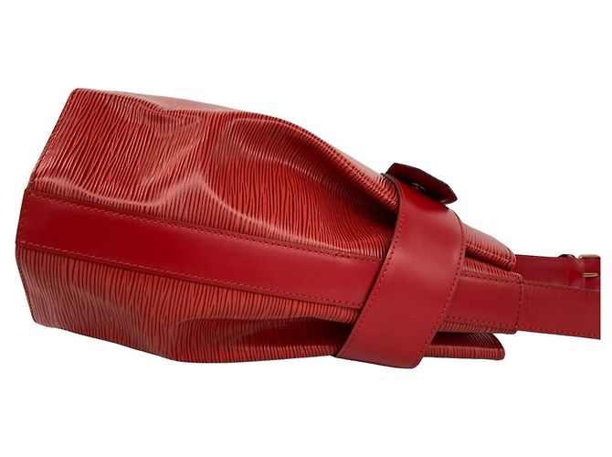 Louis Vuitton Vintage Sac Depaule Epi Leather Shoulder Bag Rosso - vista 6