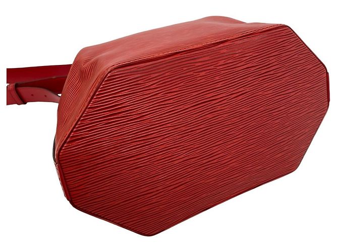 Louis Vuitton Vintage Sac Depaule Epi Leather Shoulder Bag Rosso - vista 7