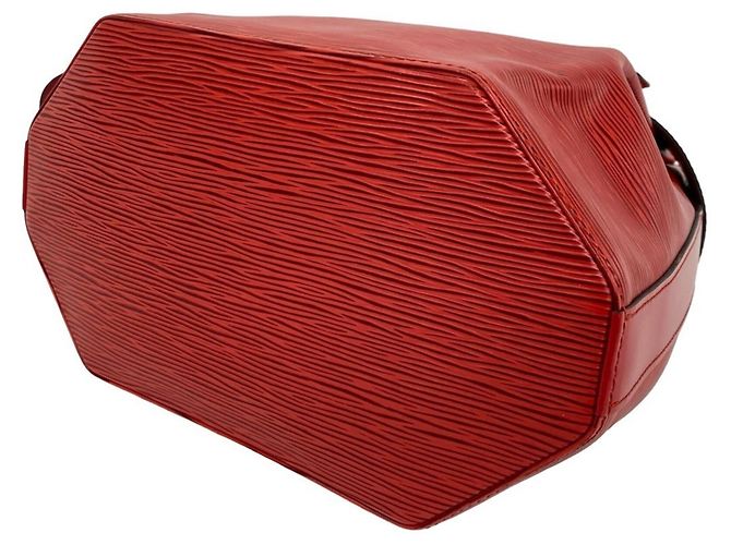 Louis Vuitton Vintage Sac Depaule Epi Leather Shoulder Bag Rosso - vista 8
