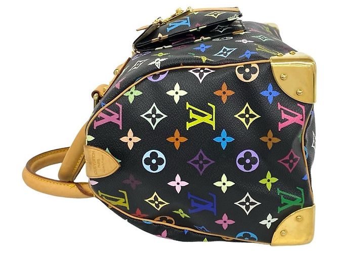 Borsa a mano Louis Vuitton Speedy 30 Monogram Multicolor in pelle Nero - vista 5